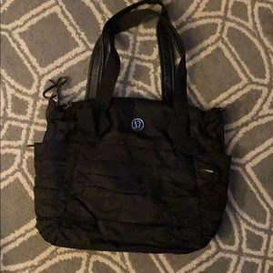 Lululemon Triumphant Ruffled Gym Tote Shoulder Bag